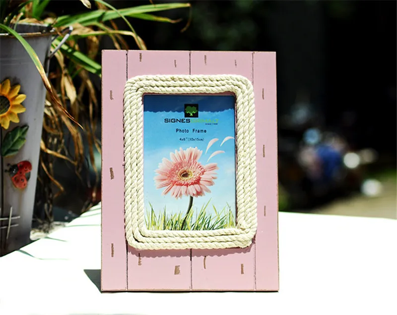 Сделайте старую деревянную смолу в европейском стиле рамка для продуктов Zakka