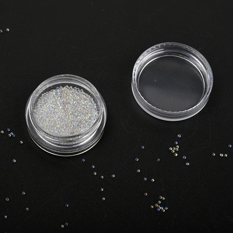 3D микро с украшением в виде кристаллов Стекло бусины плоской обратной стороной