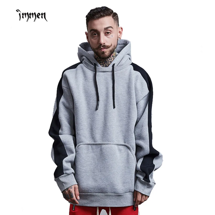 Immen Для мужчин полный рукав толстовки и Толстовка Дамы High Street негабаритных Топы