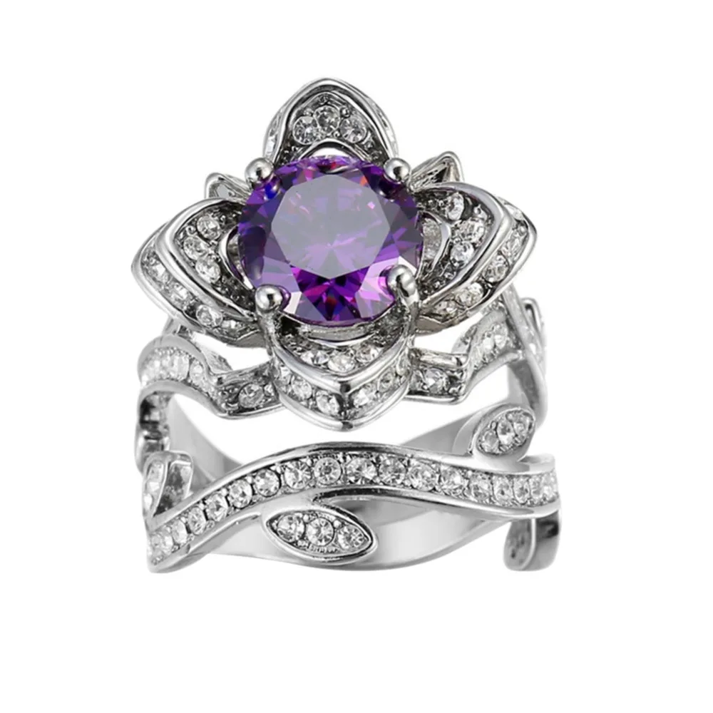 Женские винтажные элегантные свадебные кольца с цветком розы и листьями лозы |