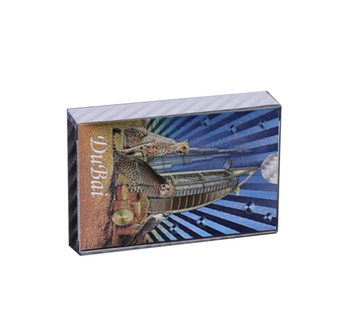 Сувениры подарки на Рождество Дубай Леопард красочные серебряные игральные