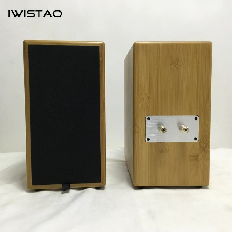 IWISTAO Hi Fi 4 дюймовый лабиринтный динамик с полным диапазоном Бамбуковая Колонка 2x60