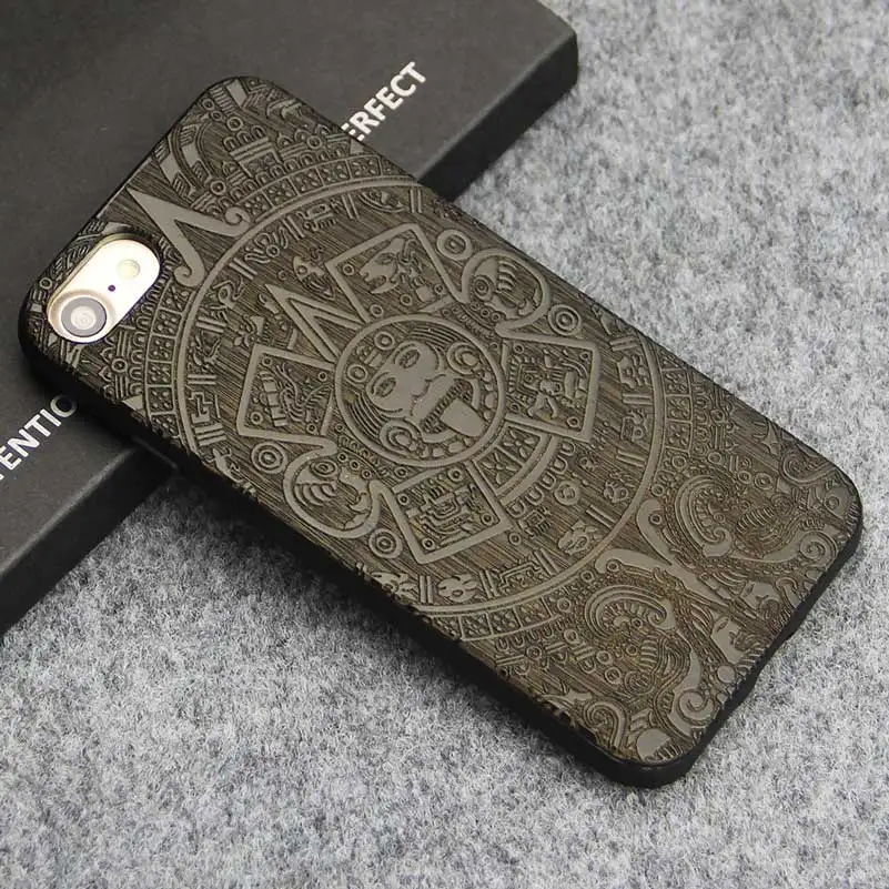 Роскошный Деревянный чехол s для iPhone 7 8 Plus X деревянная гравировка задняя крышка для samsung Galaxy S8 S8 Plus Note 8 чехол