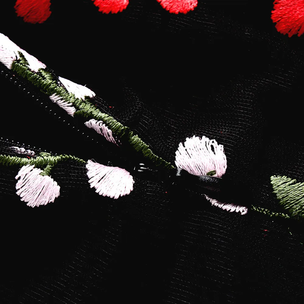 2017 женщины mesh платье с коротким рукавом белой mid вышивка черный летнее