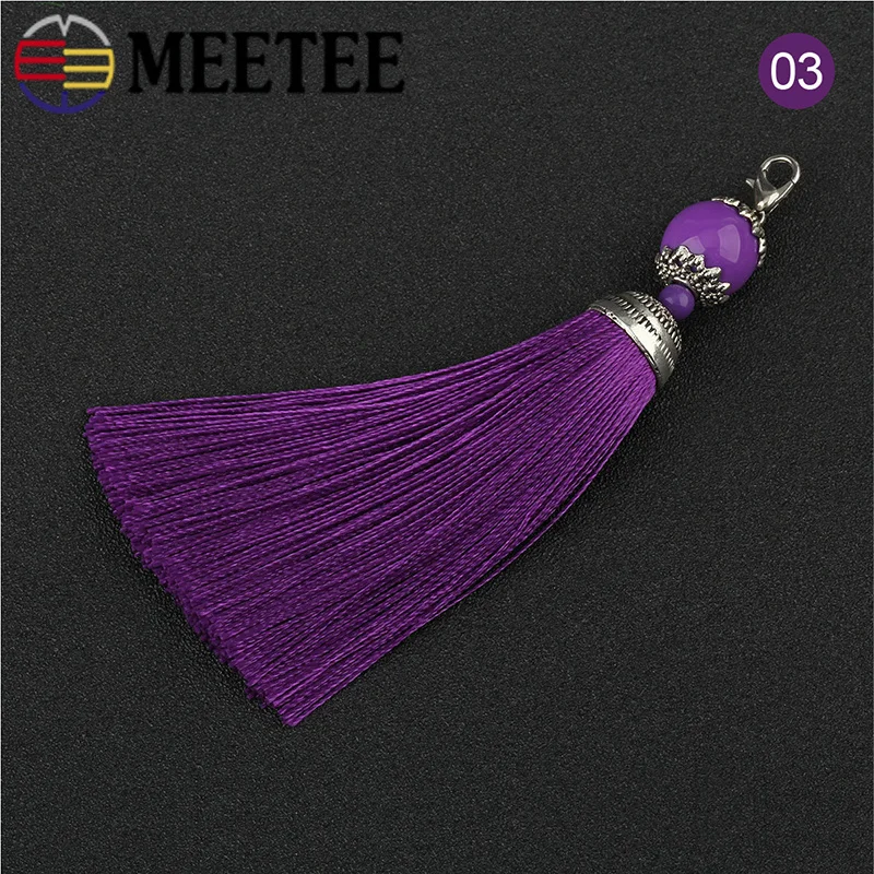 Meetee 5 шт. 11 см Разноцветные кисти Бахрома DIY Висячие занавес для ушей Одежда