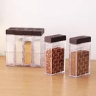6 шт.компл. банка для специй, коробка для приправ, кухонная бутылка для хранения специй, прозрачные банки для соли, перца, фотоинструменты, Прямая поставка