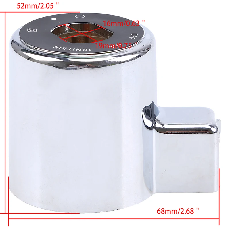 1 комплект мотоциклетная хромированная крышка переключателя зажигания подходит