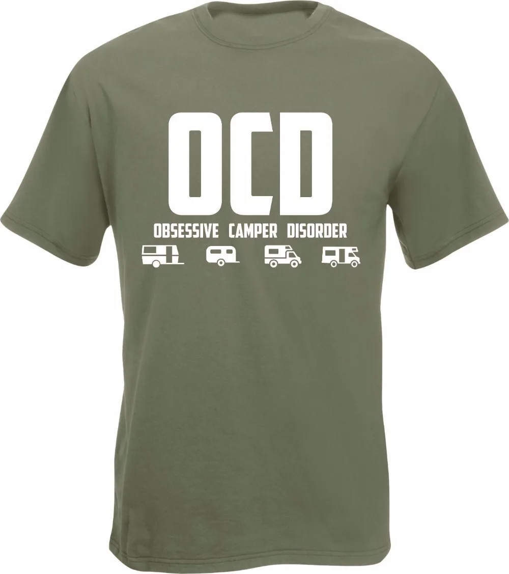 Хлопковые футболки OCD футболка с изображением акушерства фургон камперван