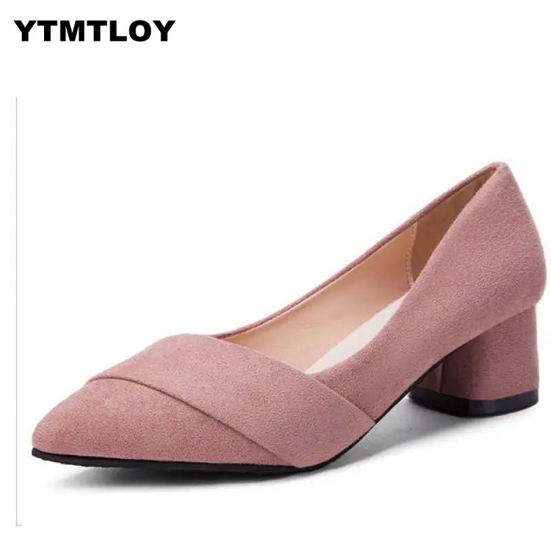 2019 женские туфли без задника Обувь с острым носком блок ремешком на щиколотке