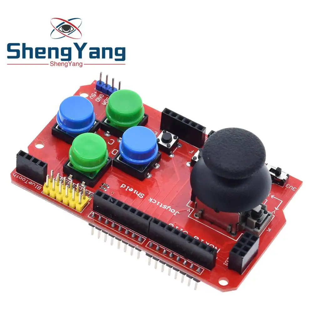 ShengYang щит джойстика для Arduino Плата расширения аналоговая клавиатура и мышь функция