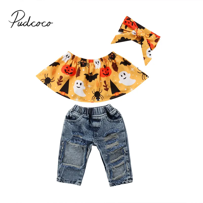 3 шт. жилет с открытыми плечами + рваные джинсовые брюки повязка на голову | Мать и