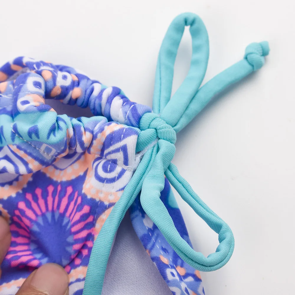 2 вида цветов купальный костюм для девочек в ретро стиле бандаж детский купальник