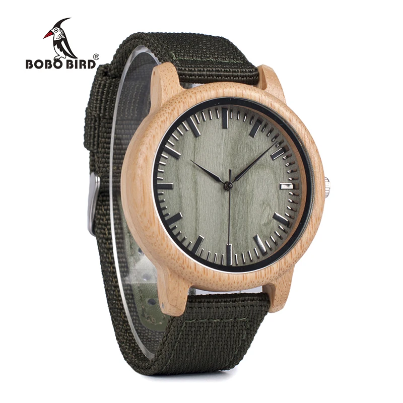 BOBO BIRD WD11D12 деревянные бамбуковые часы для мужчин и женщин брендовые дизайнерские часы Мягкий нейлоновый ремешок коробка подарочная коробка Relogio masculino