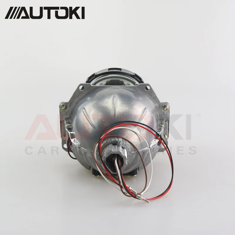 AUTOKI Bi светодиодный объектив проектора мощная 3,0 дюймов Hi/Lo луч фары для автомобиля Стайлинг для H1 H4 H7 9005 9006 универсальные автомобильные лампы
