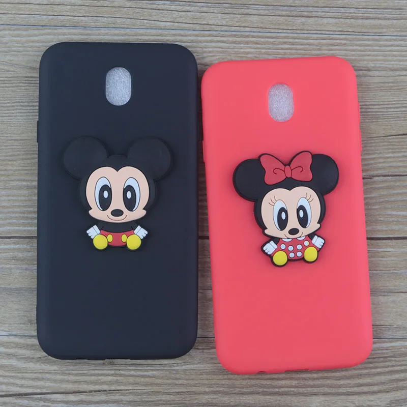 Cute Cartoon Minnie Case for Samsung Galaxy J7 2018/J7 Refine/J7V2/Crown/Star Cases Stitch Hello Kitty Mickey Cat Soft TPU Cover |