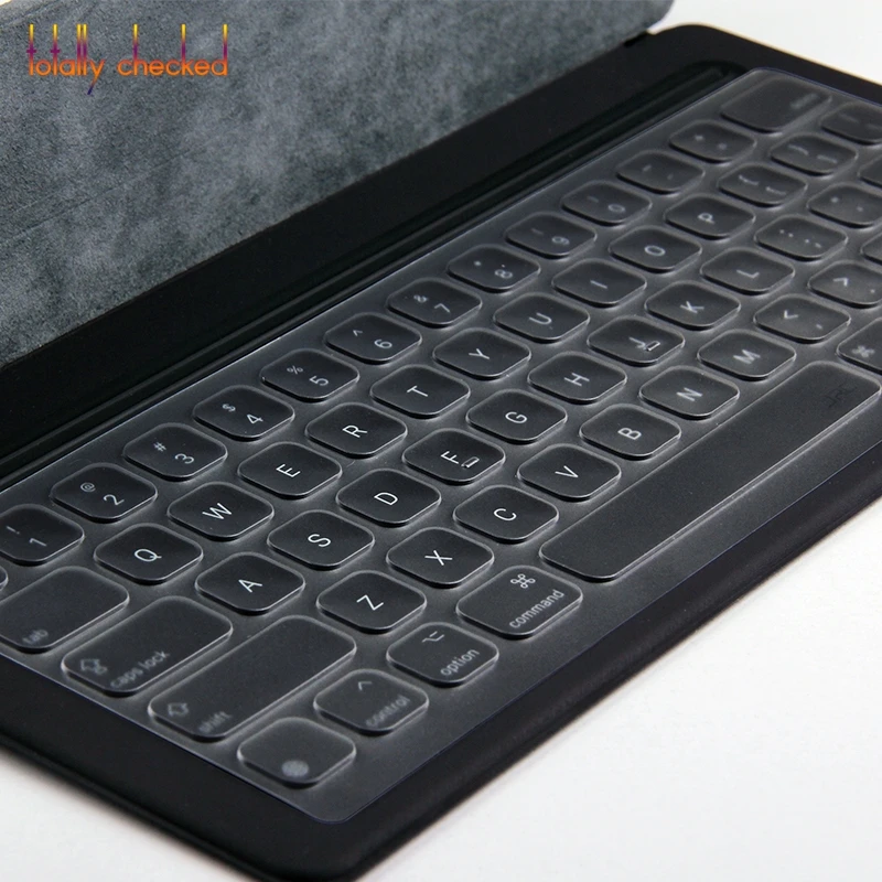 Для ipad pro 12,9 ''-Умная клавиатура для ipad pro 2 12,9 дюймов силиконовая клавиатура Защитная Прозрачная клавиатура из ТПУ