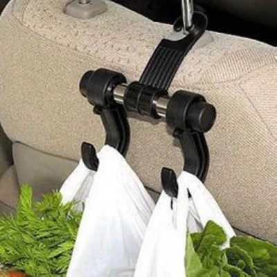 Черные автомобильные крючки для заднего сиденья продуктовых магазинов
