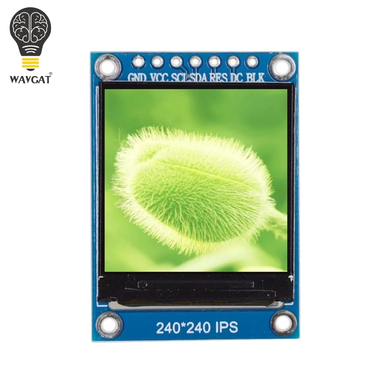 WAVGAT TFT дисплей 0,96/1,3 дюймов ips 7P SPI HD 65K полноцветный ЖК-модуль ST7735/ST7789 Привод IC 80*160 240*240(не OLED - Цвет: 1.3 inch
