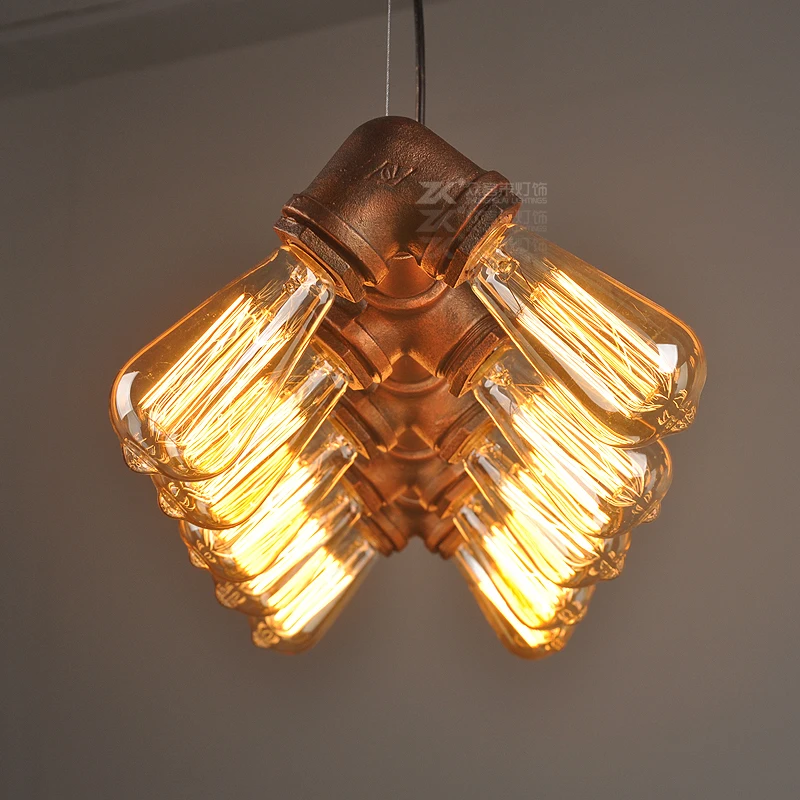 Американские промышленные винтажные подвесные светильники в стиле лофт для