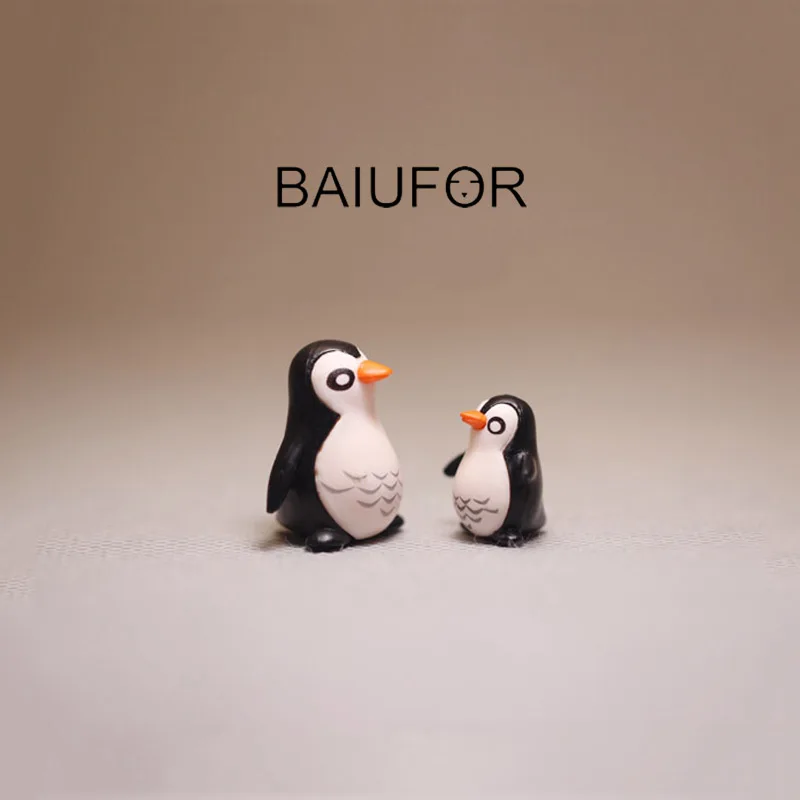 Миниатюры и фигурки BAIUFOR милый пингвин миниатюрные садовые суккуленты украшение