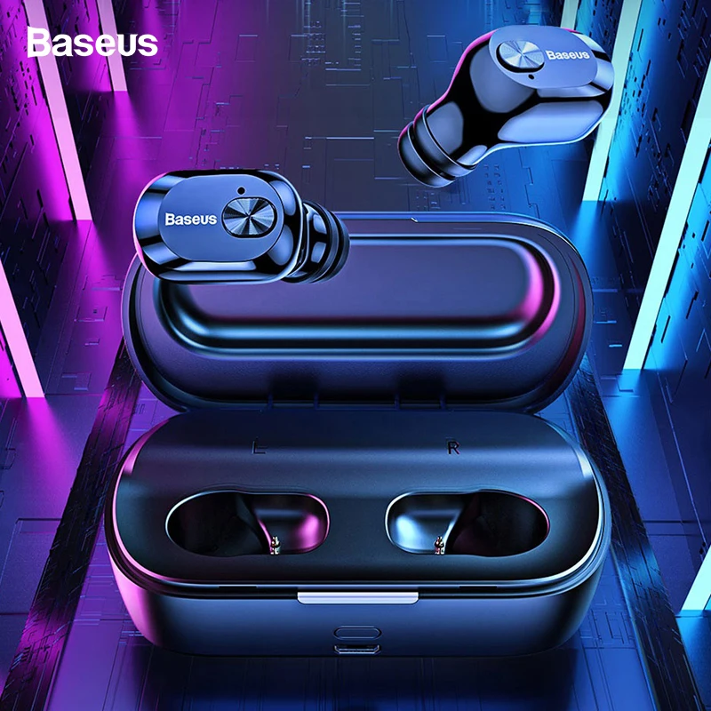 Baseus W01 TWS Bluetooth 5,0 настоящие беспроводные наушники, мини беспроводные наушники с микрофоном, гарнитура для Xiaomi iPhone