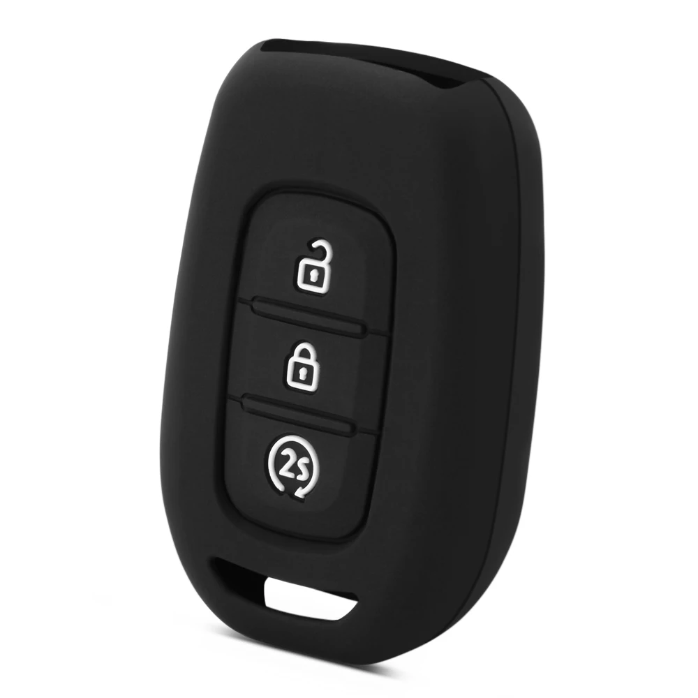 3 кнопки силиконовый дистанционный Брелок чехол для Renault Duster Sandero Logan Clio Captur Laguna Scen