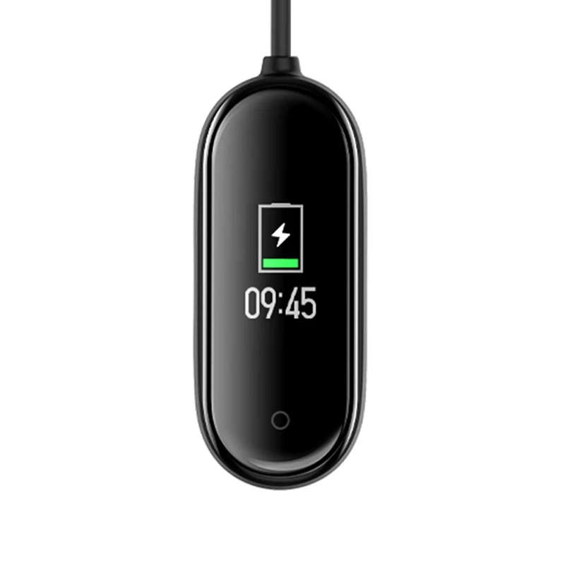 Xiaomi mi Band 4 Оригинальное зарядное устройство для Xiaomi mi Band 4 зарядная док-станция mi Band 4 USB кабель mi Band 4 аксессуары черный 5 В/250 мА 1,2 м