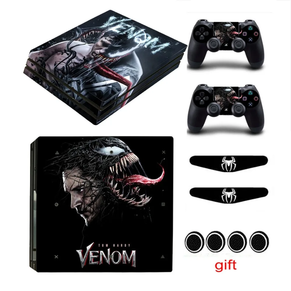 Skins Stickers Game Venom For Playstation 4 PS4 Pro Controller Console Vinyl Skin Decals Play station PRO Covers | Электроника