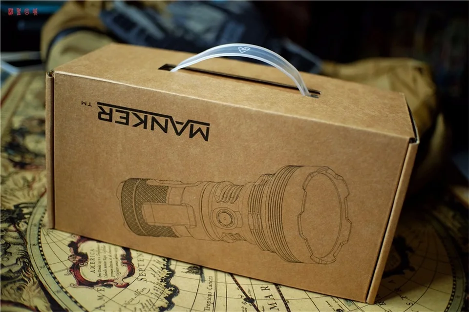 Manker MK35 2550 люменов Cree XHP35 HI светодиодный фонарик 1420 м фонарь для поиска+ 4x3400 mAh 18650 аккумуляторные батареи