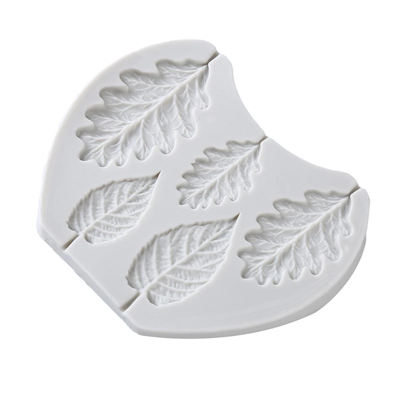 Дубовые листья силиконовая форма для выпечки торта Формы украшения инструменты
