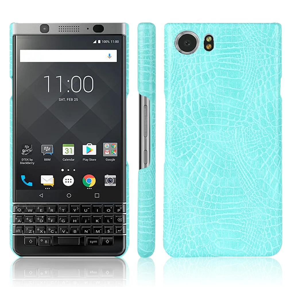 Кожаный чехол для BlackBerry KeyOne Роскошный с узором из крокодиловой кожи ударопрочный