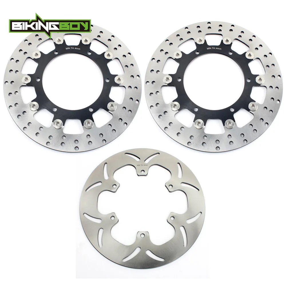 BIKINGBOY For FJR 1300 XVS1100 V-Star Classic Silverado Dragstar 09 VMX12 V-Max 1200 93-07 Front Rear Brake Discs Disks Rotors | Автомобили