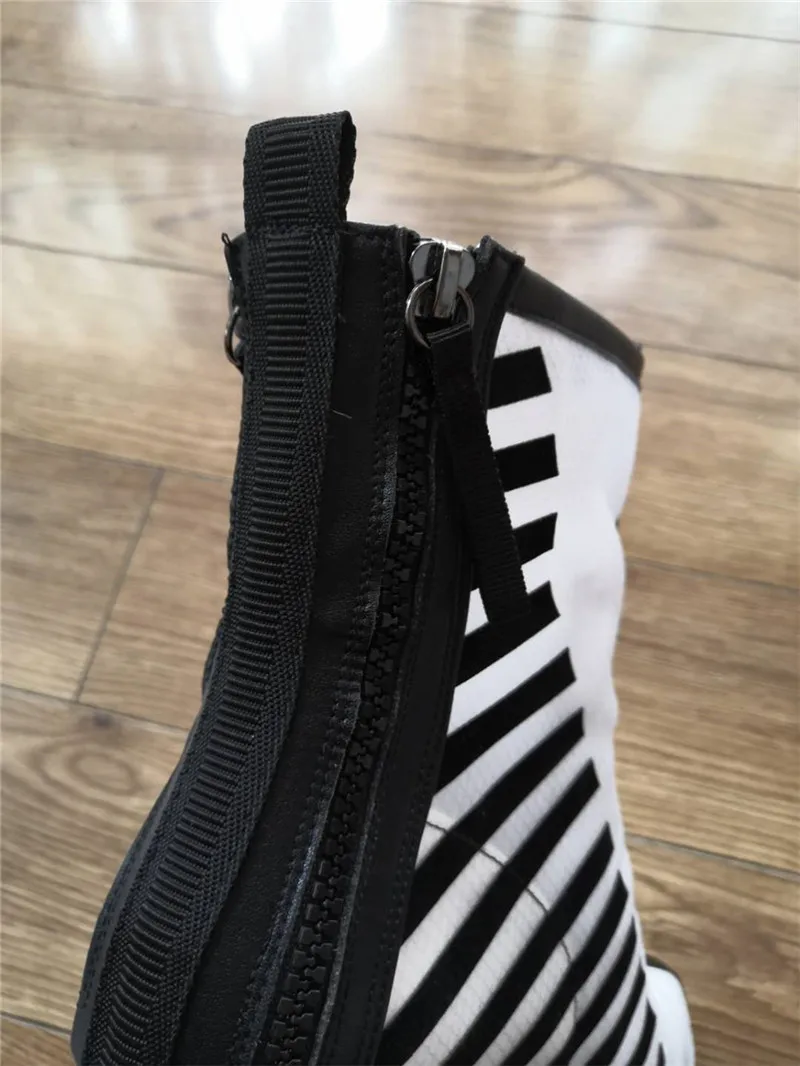 Summer Boots Breathable Mesh Pointed Toe Short Booties Fashion Women Pumps 6 cm High Heels Spring White Black HL143 MUYISEXI