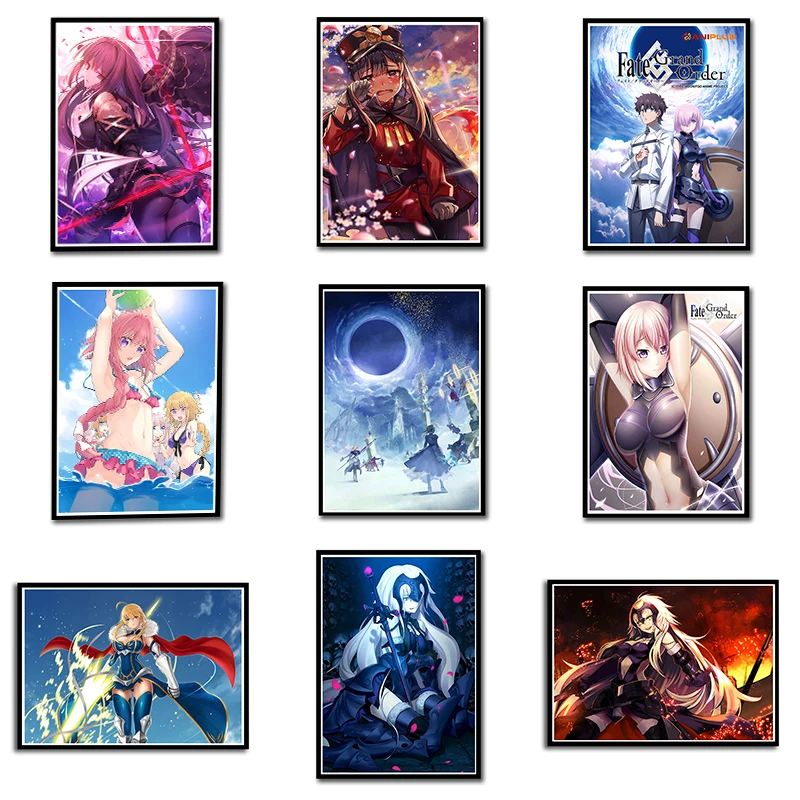 Аниме FateGrand заказ постер Бар детская комната Домашний декор мультфильм комиксы