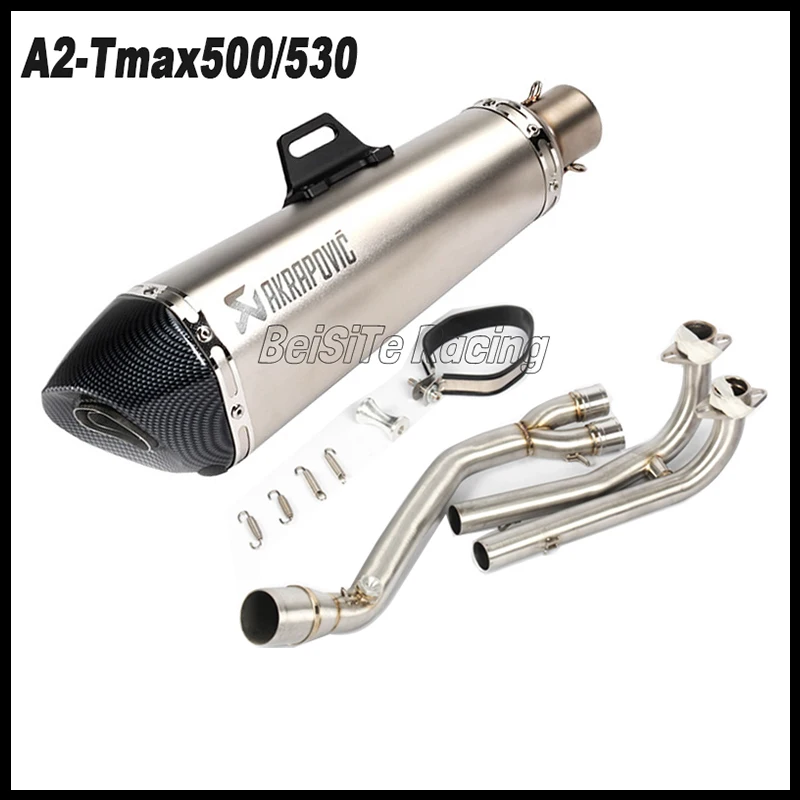 Слипоны для Yamaha TMAX 530 TMAX 500 TMAX530 TMAX500 2008- TMAX мотоцикл Akrapovic глушитель Выхлопная система