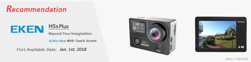 Оригинальная Экшн-камера eken H9 H9R Plus Wi-Fi Ambarella A12 Ultra HD Real 4K 30fps 14MP фото для Panasonic водонепроницаемая Спортивная камера