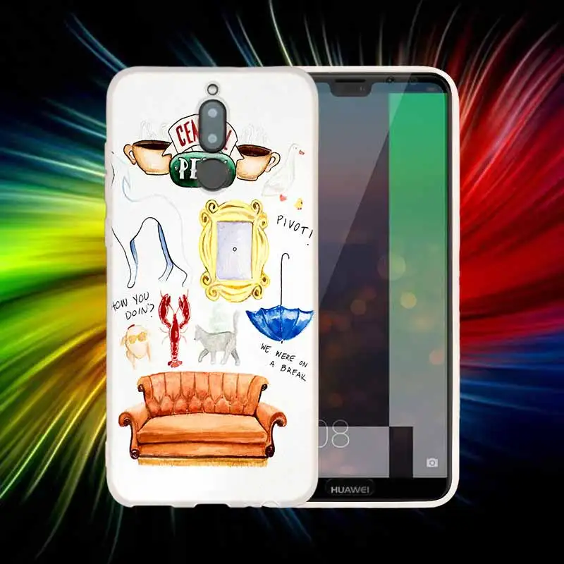 Coque Capa 06 Мягкий силиконовый чехол для huawei Коврики 20 10 Lite 20 pro s Nova 3 4 3i y9 y6 y5 y7 pro 20X крышка друзей ТВ шоу - Цвет: Coque Capa 06