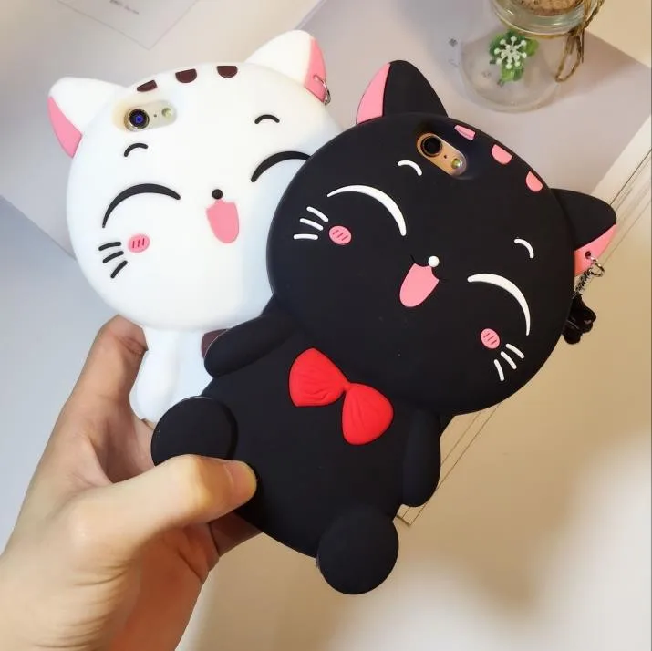 Для OPPO A5 3D Силиконовый мягкий чехол для телефона с рисунком счастливого кота для OPPO A3S 5,5 дюймов