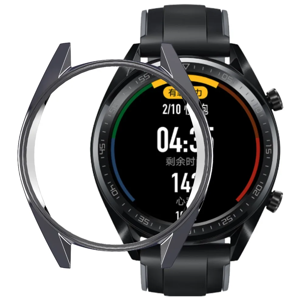 Huawei watch GT чехол для huawei watch gt чехол с ремешком Мягкий ТПУ покрытый все вокруг защитный чехол Smartwatch аксессуары M25