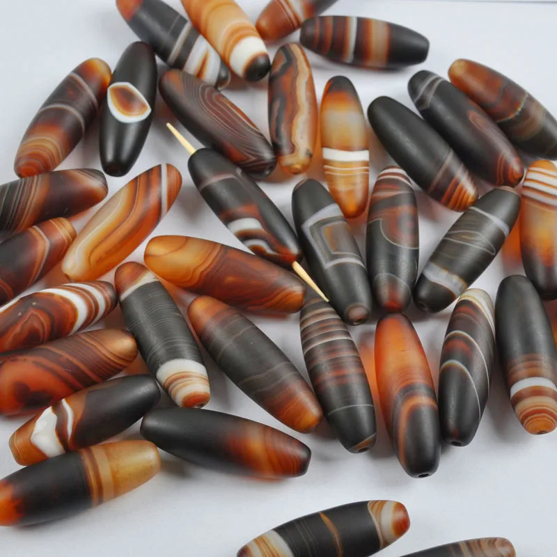 Подвеска из натурального Карнелиана Тибета ДЗИ свободная бусина Ювелирное