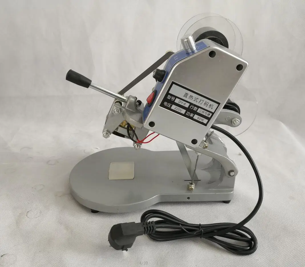 Лучшая цена горячее тиснение ручной работы срок годности коды печатная машина