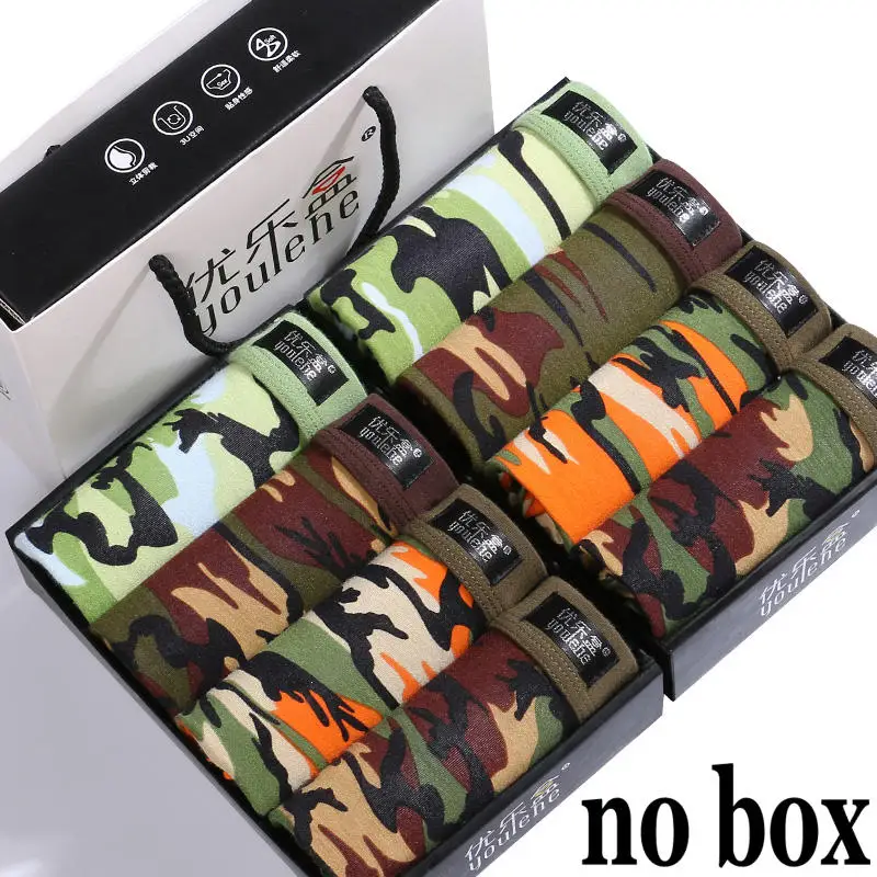 A012 no box Youlehe, 8 шт., модное нижнее белье, боксеры для мужчин, s, боксеры, шорты, мягкие мужские трусы, дышащие сексуальные мужские трусы, Cuecas, Прямая поставка - Цвет: A012 no box