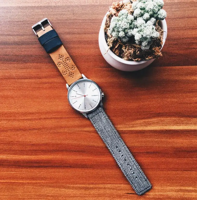 Топ бренд из натуральной кожи мужские кварцевые часы Лакшери wo