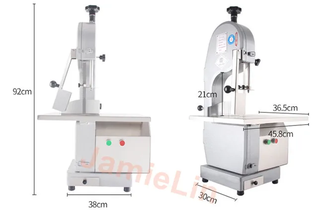 JamieLin Высокая емкость Коммерческая пила для мяса ленточная машина резки