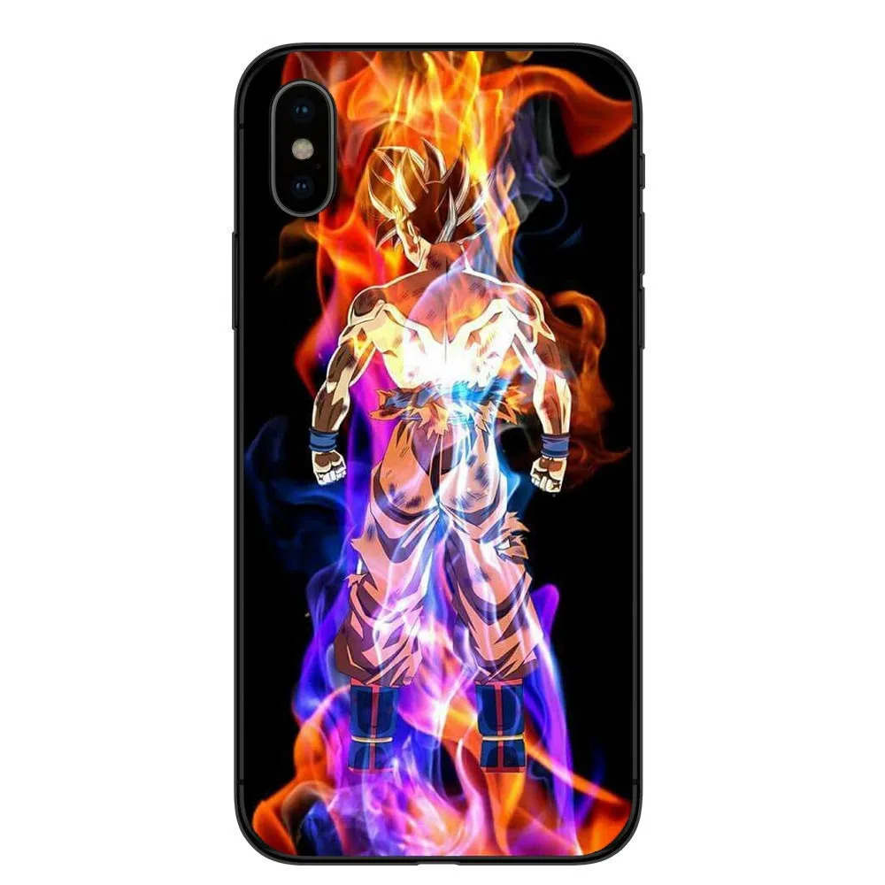 TPU Чехол для телефона с Dragon Ball; Dragonball z Мягкий ТПУ чехол для телефона для iPhone X 10 чехол Гоку для iPhone 5S, se, 6, 6 s Plus, 7, 7 Plus, 8, 8Plus - Цвет: TPU