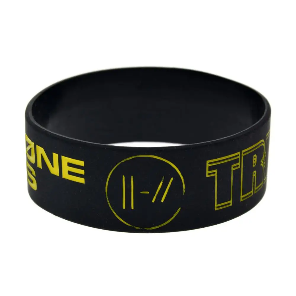 1 шт. черный Twenty One Pilots Тренч силиконовый браслет для музыкального концерта
