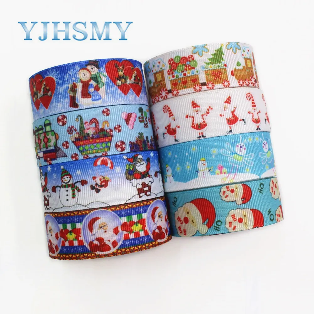 YJHSMY I-19713-11, 22 мм, 10 ярдов с героями мультфильмов, рождествеская серия корсажные ленты, Аксессуары и украшения в виде банта, своими руками материалы