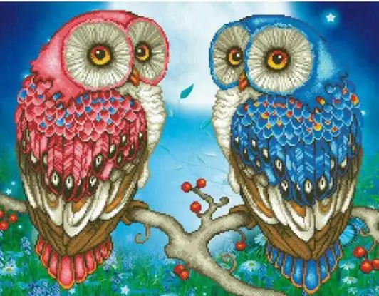 

5D DIY Diamond Painting Cartoon Owl Full Square/round 3d Picture of Rhinestone Diamond Embroidery Animal Mosaic Decoration
