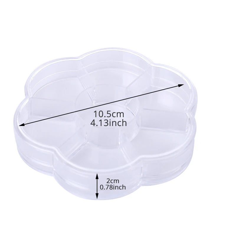 Plum Plastic Storage Box Case Craft Organizer Bead Storage Integrate Jewelry Case For Girls And Collector