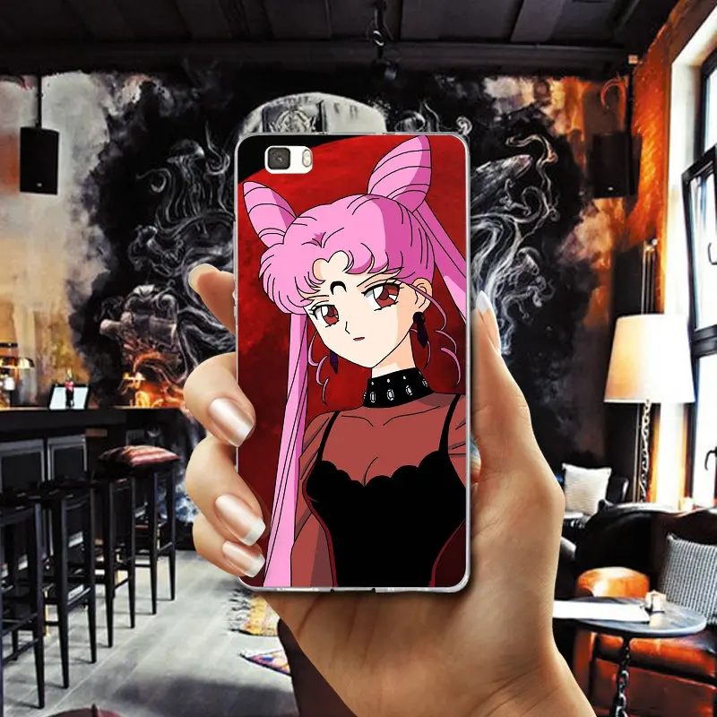 Сейлор Мун Марс мягкие ТПУ Силиконовые случаи мобильного телефона для huawei P8 P9 P10